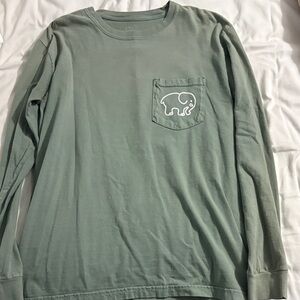 Ivory Ella Gray Long Sleeve with Elephant Logo